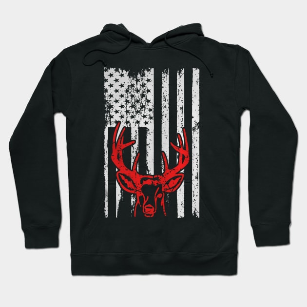 HUNTING HUNTER OUTDOORS USA FLAG PRIDE Hoodie by geromeantuin22